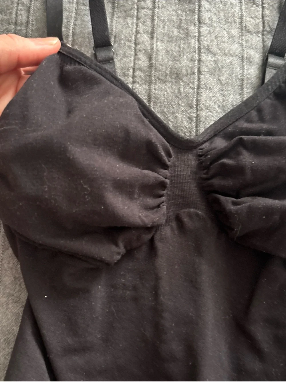 Everyday Black Shaping Bodysuit with Adjustable Straps